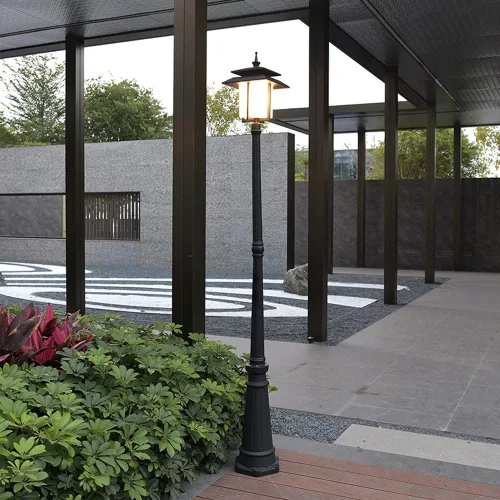 Miniatura 6 de Luces de poste al aire libre, lámpara de jardín impermeable de poste alto al aire libre, lámpara de jardín comunitario, lámpara de aluminio
