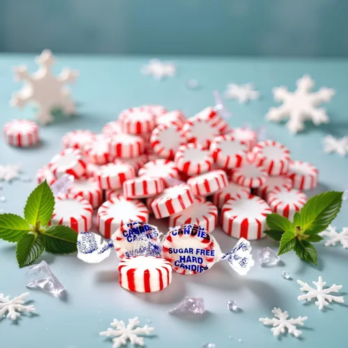Miniatura 3 de SweetGourmet Caramelo duro de menta sin azúcar, mentas Starlight envueltas, 5 libras, sabor natural, sin gluten, sin grasa, 450 piezas