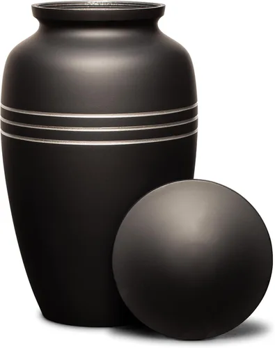 Eternal Harmony Urna grande para cenizas, jarrón de cremación masculino y femenino para cenizas humanas, sello seguro y bolsa de terciopelo, jarrón