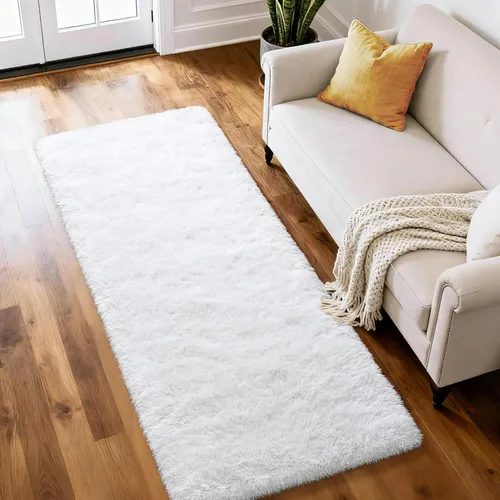 Miniatura 75 de Merelax Alfombra Moderna Suave y Esponjosa Shaggy para Dormitorio Sala de Estar Decoración de Sillas Pequeñas Alfombras Tapetes para Pies Piso, Verde