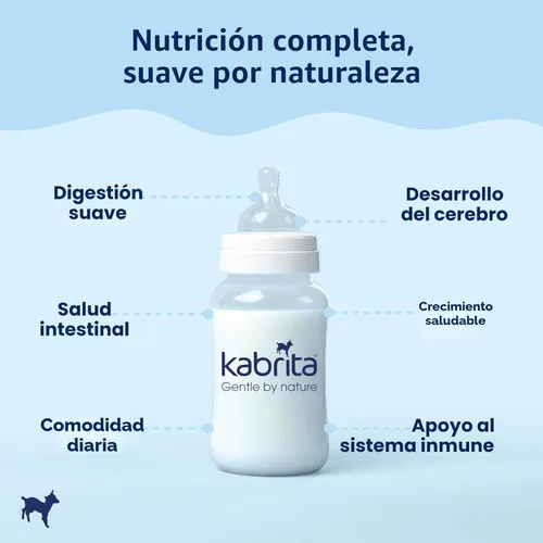 Miniatura 6 de Kabrita Fórmula infantil en polvo a base de leche de cabra con hierro, DHA, ARA y prebióticos, para bebés de 0 a 12 meses, sin OMG, 28 onzas