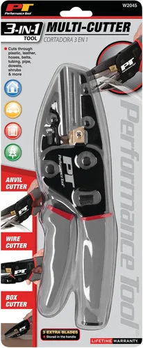 Miniatura 6 de Performance Tool W2045 3-en-1 Multi Power Cutting Tool con cortador de alambre incorporado y cuchillo utilitario