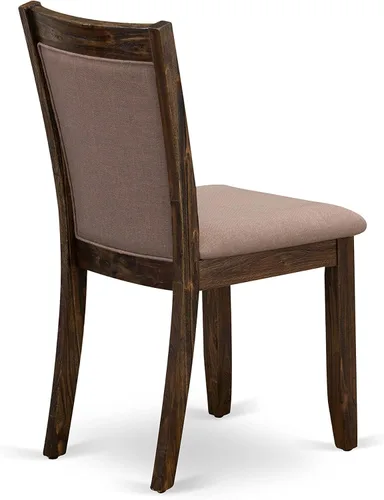 Miniatura 11 de East West Furniture F2MZ7-748 - Juego de mesa y sillas de cocina de 7 piezas que consta de una mesa redonda de comedor con pedestal y 6 sillas