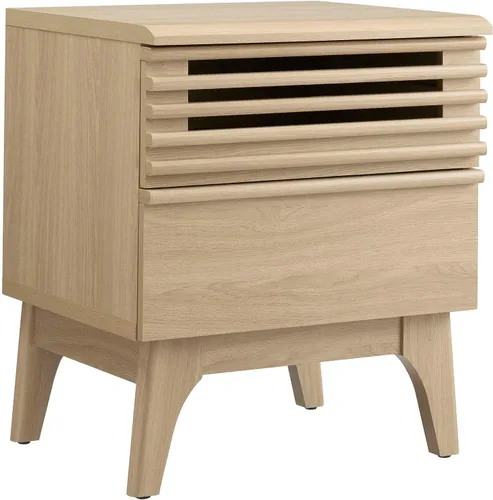 Miniatura 9 de Modway Render Mid-Century Modern, mesita de noche, color carbón