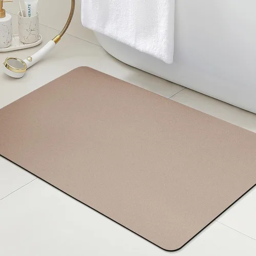 Miniatura 62 de ACCUMTEK Alfombrilla de Baño Ultra Delgada, Alfombrillas de Baño Antideslizantes con Respaldo Mejorado para Colocar Bajo la Puerta, Alfombras