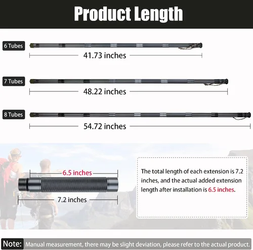 Miniatura 4 de aiGear H2 Survive Tactical Walking Stick Multi Tool – 7-in-1 Survival Hiking Staff, Adjustable Trekking Poles for Men, Outdoor Self Defense Stick