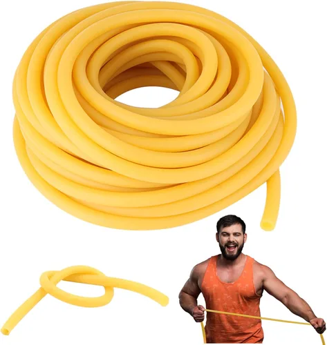Tubo de goma de látex de 3/8 pulgadas de diámetro exterior de 1/4 pulgadas de diámetro interior, para bandas de tirachinas, entrenamiento elástico