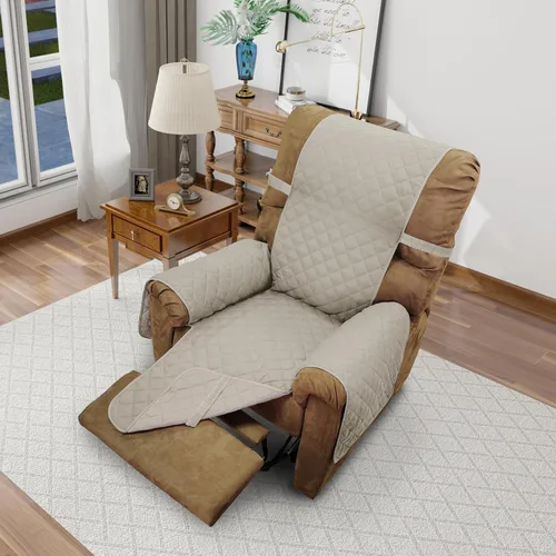 Miniatura 78 de Fundas para silla reclinable, reversible, funda de sofá para mascotas, protector de muebles para niños perezosos