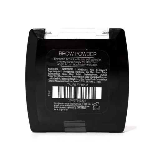 Miniatura 9 de Palladio Polvo para Cejas, Polvo Suave y Natural para Cejas con Aceite de Jojoba y Manteca de Karité, Ayuda a Mejorar y Definir las Cejas