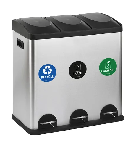Miniatura 3 de IGNIXIA Calcomanías de abono de reciclaje de basura para organizar la basura, adhesivo de vinilo de alta calidad para basura, contenedor de compost