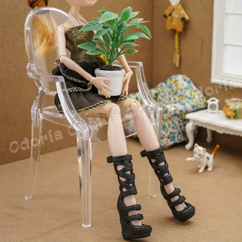 Miniatura 7 de Odoria Silla fantasma miniatura 1/6 accesorios para muebles de casa de muñecas