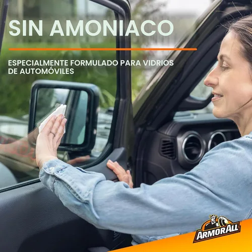 Miniatura 4 de Armor All Toallitas de limpieza de vidrio para automóviles de Armor All, limpiador de vidrio automotriz para película y suciedad, 90