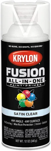 Miniatura 35 de Krylon Fusion - Pintura en aerosol adhesiva todo en uno para uso en interiores y exteriores, 12 onzas, aluminio
