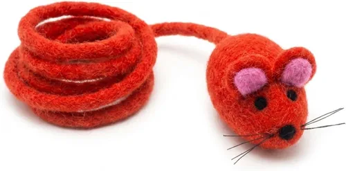 Miniatura 13 de Glaciart One Mini juguete de fieltro para gatos, tamaño de gatito y gato pequeño, juguete de lana natural, juguete interactivo suave y mullido