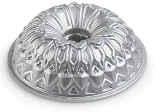 Miniatura 2 de Nordic Ware Molde Bundt Vitral, Plateado, 9 Tazas