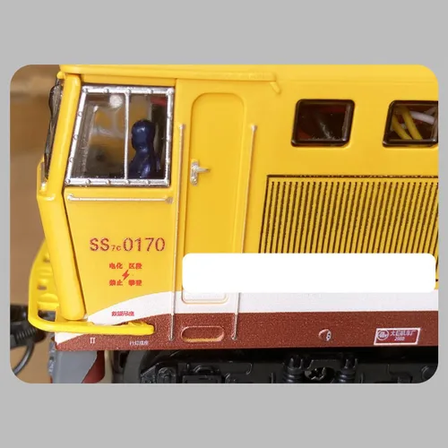 Miniatura 4 de Juego de tren de vapor de aleación SS7C con operación eléctrica, sonido envolvente y efectos de luz, y pista circular larga para juegos educativos