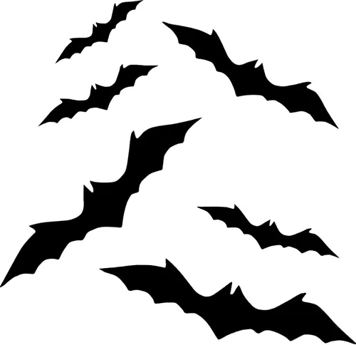 Nuanchu 30 calcomanías antideslizantes de murciélago negro para bañera, calcomanías antideslizantes para peldaños de baño de terror, apliques