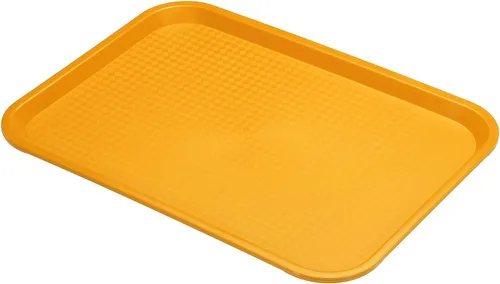 Miniatura 10 de PATIKIL Bandeja de comida rápida de 13.7 x 10.6, bandeja rectangular multiusos reutilizable de plástico PP para restaurante, cocina en casa