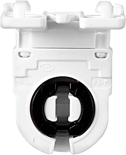 Miniatura 3 de uxcell 8 unids T8 luz fluorescente titular G13 base no derivada sola cabeza lámpara zócalo AC 250 V 2A para tubo fluorescente LED