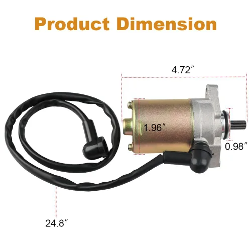 Miniatura 7 de WATERWICH Motor de arranque compatible con Can-Am DS70 DS90 2010-2013/2016-2018 DS70 Mini 2014-2015 DS90 Mini 2014-2015 para V31200DGF000