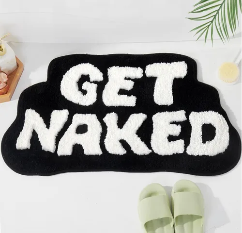 Miniatura 7 de Alfombra de baño con forma de hojas verdes, alfombra de baño con forma de hojas tropicales para bonita decoración de baño, alfombra de planta