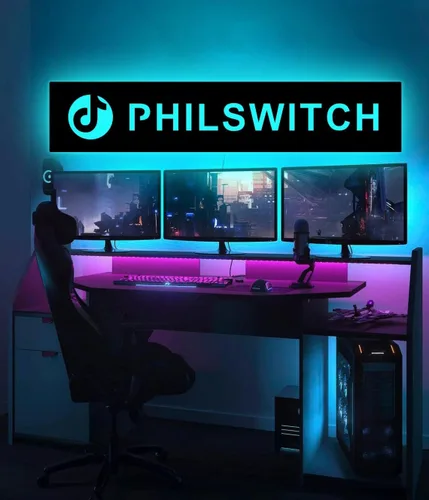 Miniatura 4 de Etiqueta de neón personalizada para gamer, letrero LED para decoración de zonas