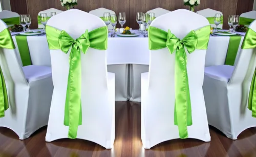 Miniatura 70 de mds - Lote de 10 lazos de satén para sillas de boda y eventos, para decoración de fiestas, 30 colores, Satin, 10 Verde oliva