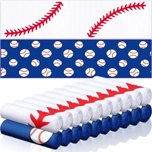 Miniatura 50 de FuWeave Paquete de 12 toallas de enfriamiento de béisbol para equipos deportivos, regalos de 40 x 12 pulgadas, toallas de enfriamiento deportivas