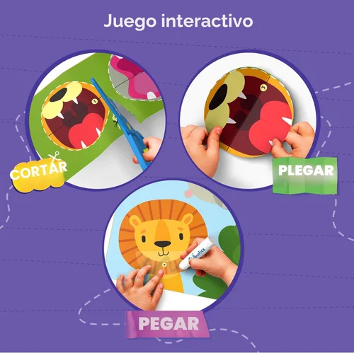 Miniatura 5 de Skillmatics Libro de actividades de habilidades de tijera, recortar, 25 actividades de corte para preescolares, kit de manualidades de fieltro, 2