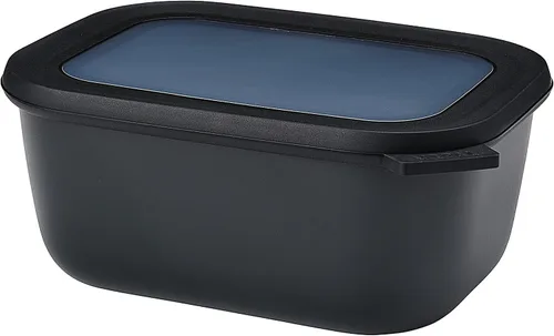 Miniatura 52 de Mepal Cirqula - Recipiente circular rectangular para almacenar y servir alimentos con tapas transparentes, perfecto para preparación de alimentos