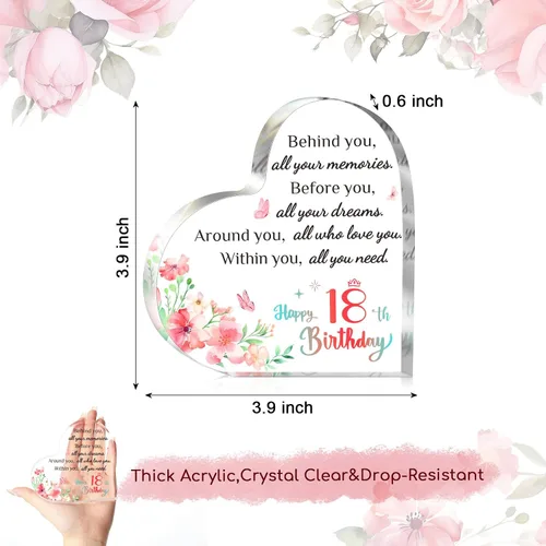 Miniatura 7 de Regalos de cumpleaños de 18 años para niñas, niños, regalos de cumpleaños de 18 para su hija, hermana, sobrina, idea de regalo de feliz cumpleaños
