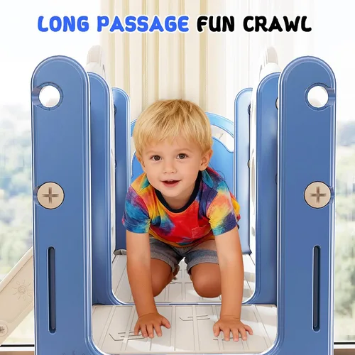 Miniatura 6 de GITAWUSA Juego de tobogán para niños pequeños 8 en 1, juego de juego para interiores y exteriores para niños de 1, 2 y 3 años, tobogán para escalar