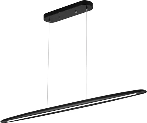 Miniatura 11 de YISDESIGN Lámpara Colgante Lineal LED de Madera de 59" 40W, Lámpara LED para Comedor Regulable, Lámpara Colgante para Comedor, Cocina, Isla, Mesa