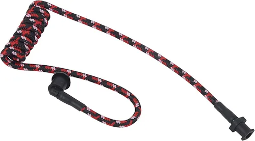 Miniatura 2 de Reemplazo de tubo de bobina de fibra de tela tejida trenzada para auriculares acústicos de radio Walkie Talkie (cable negro, rojo y rosa)