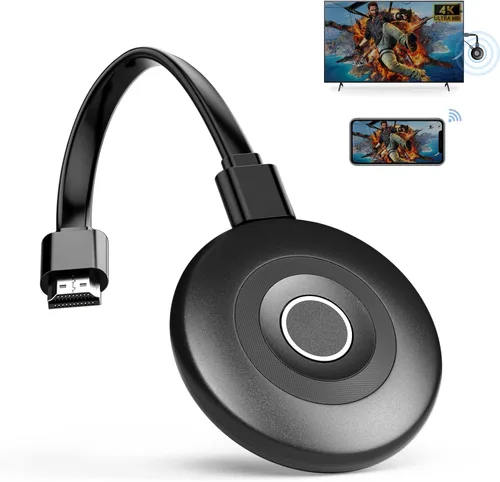 Miniatura 10 de True 4K Wireless Display Adapter, 2026 Plug & Play 2.4G+5G@60Hz HDMI Wireless Dongle for i-Phone 17 Android Windows macOS Tablet Laptop Cast to