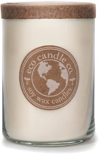 Miniatura 20 de Eco Candle Co. Vela Reciclada, Gardenia y Guayaba, 6 oz. – Aromas de Gardenia, Jazmín, Guayaba y Verdes Tropicales – 100% Cera de Soja, Sin Plomo