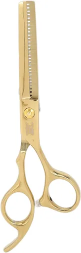 Miniatura 8 de Juego de tijeras de peluquería, tijeras de adelgazamiento, cepillo plumero, kit de tijeras de corte de pelo, 6 piezas, soporte profesional