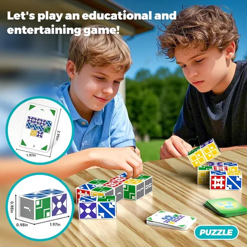 Miniatura 3 de BBnote Juego de Memoria Familiar para Niños y Adultos, Juegos de Mesa de Rompecabezas de Bloques para Niños de 6-8 y 8-12 años, Rompecabezas