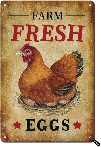 Miniatura 5 de Cartel de Crazy Chicken Lady – Letreros de gallinero – Área patrullada por Chicken Lady – Accesorios divertidos de carteles de pollo para decoración