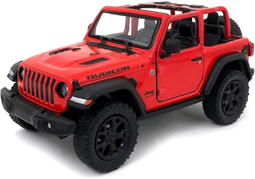 Miniatura 10 de KiNSMART - Jeep Wrangler Rubicon Off Road 4 x 4 5 pulgadas, escala 1:34, modelo de réplica de auto de juguete