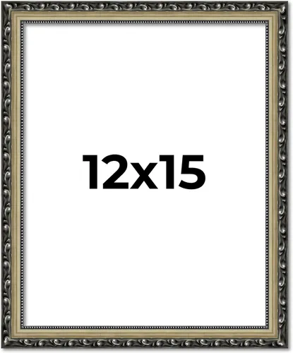 Miniatura 12 de Poster Palooza Marco de fotos tradicional de madera dorada antigua de 12 x 15 pulgadas con plexiglás acrílico UV, parte trasera de tablero de espuma