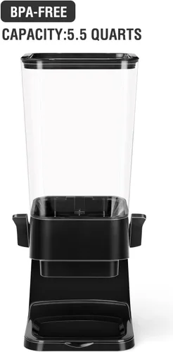 Miniatura 6 de Dispensador de Cereales para Encimera, Contenedores de Cereales de 5.5L Dispensador de Almacenamiento para Despensa, Contenedores de Arroz