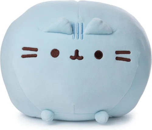 GUND Pusheen Squisheen - Gato de peluche redondo y blando para edades de 1 año en adelante, azul, 11 pulgadas
