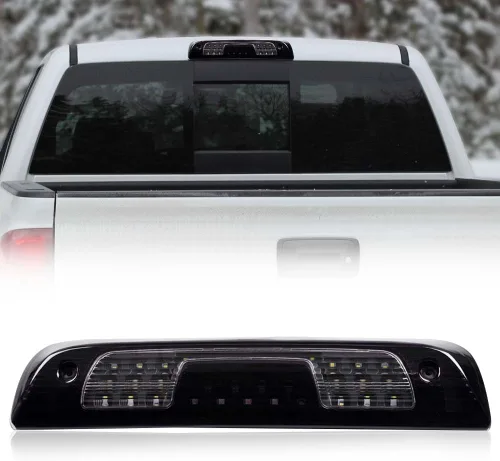 Miniatura 3 de GRAND ORANGE Lámpara LED de tercera luz de freno compatible con Chevy Silverado GMC Sierra 2014-2018 Lámpara trasera de carga con lente ahumada