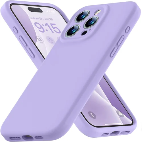 Miniatura 34 de Funda compatible con iPhone 13 de 6.1 pulgadas, de silicona líquida premium [forro de microfibra suave antiarañazos], goma de gel, protección Uva