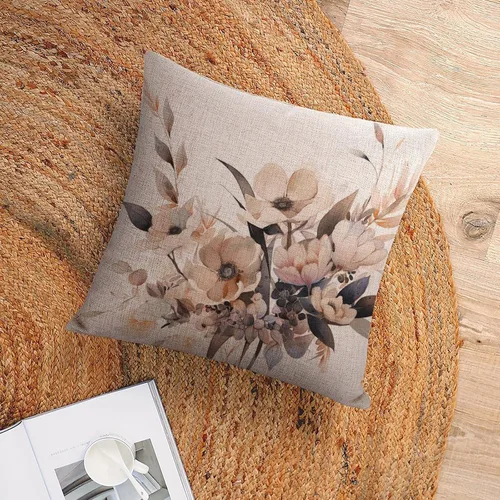 Miniatura 6 de Almohadas decorativas de acuarela y flores, funda de cojín decorativa moderna de 16 x 16 pulgadas, funda de almohada cuadrada decorativa de Acuarela