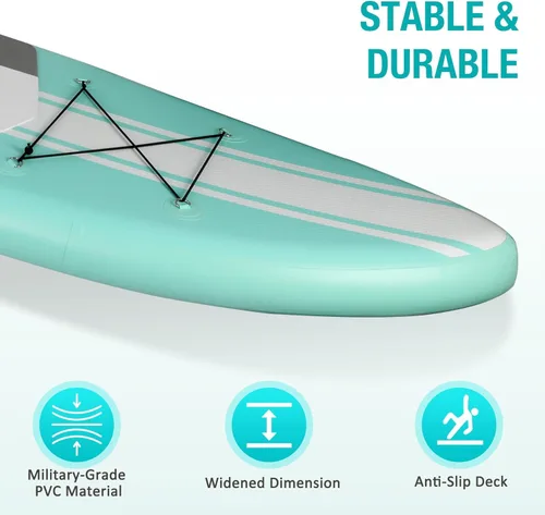 Miniatura 4 de Inflatable Paddle Boards with Non-Slip Deck, Ultra-Light Stand Up Paddle Board Surf Board with Accessories & Carry Bag, Wide Stable Design for