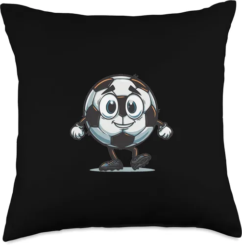 Miniatura 4 de Bonita almohada de fútbol para niños y niñas