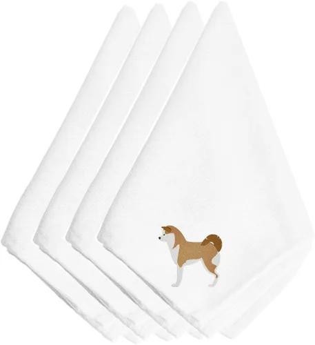 Miniatura 77 de Caroline's Treasures BB3448NPKE Affenpinscher - Juego de 4 servilletas bordadas, lavables, suaves, duraderas, servilletas de mesa para hotel