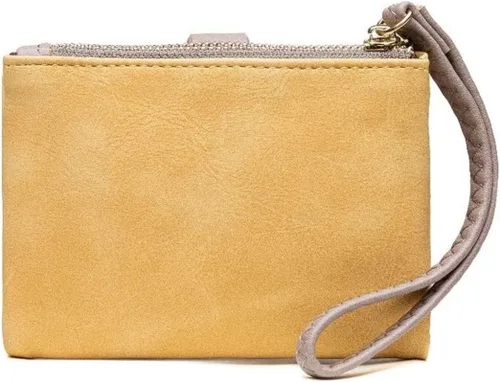 Miniatura 7 de Carteras para mujer, Rfid, pequeña, compacta, plegable, corta, con cremallera, monedero